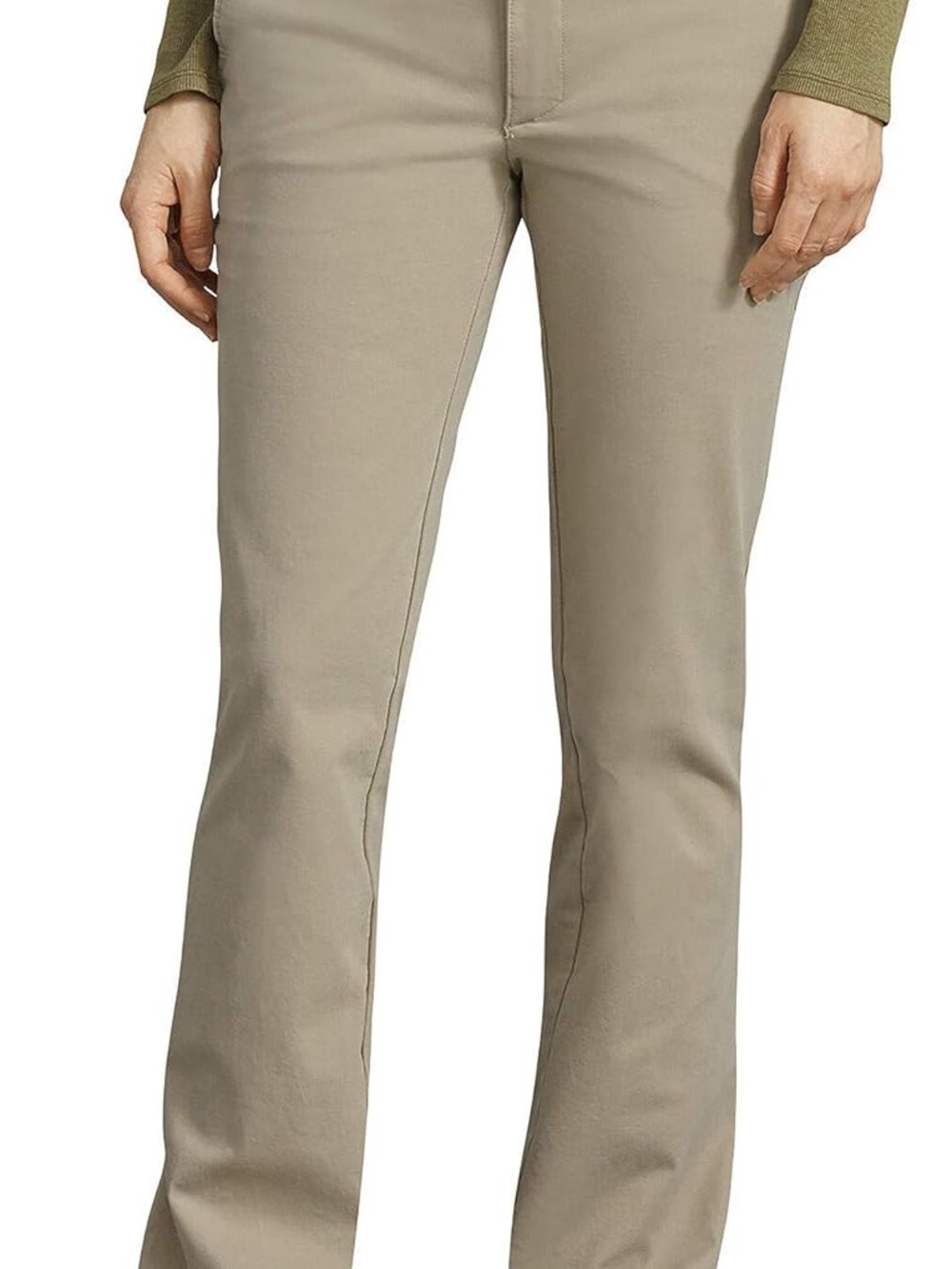Dickies Women's Boot Cut Pants in Light Khaki